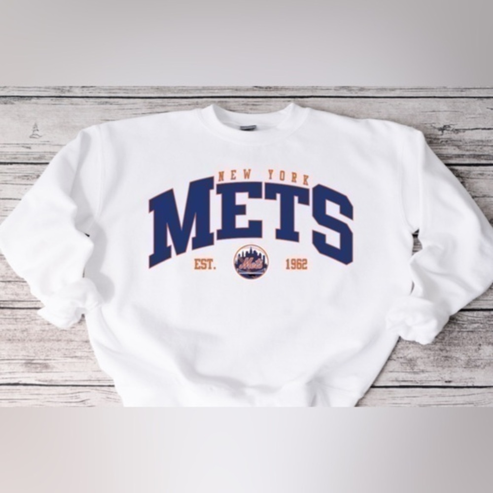 Mets Vintage Logo Crewneck